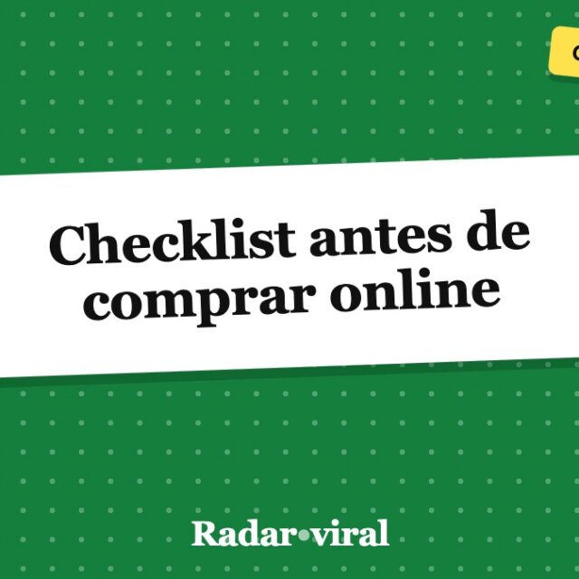 Checklist antes de comprar online