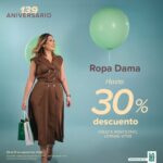 Hasta 30% de descuento en ropa de dama