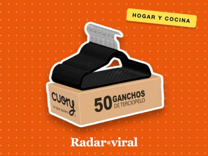 El truco para que la ropa no se resbale: set de ganchos de terciopelo aparece rebajado