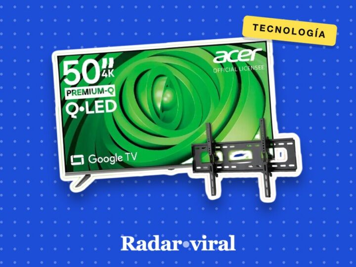El televisor QLED de 50 pulgadas que reapareció en remate (y trae soporte de pared incluido)