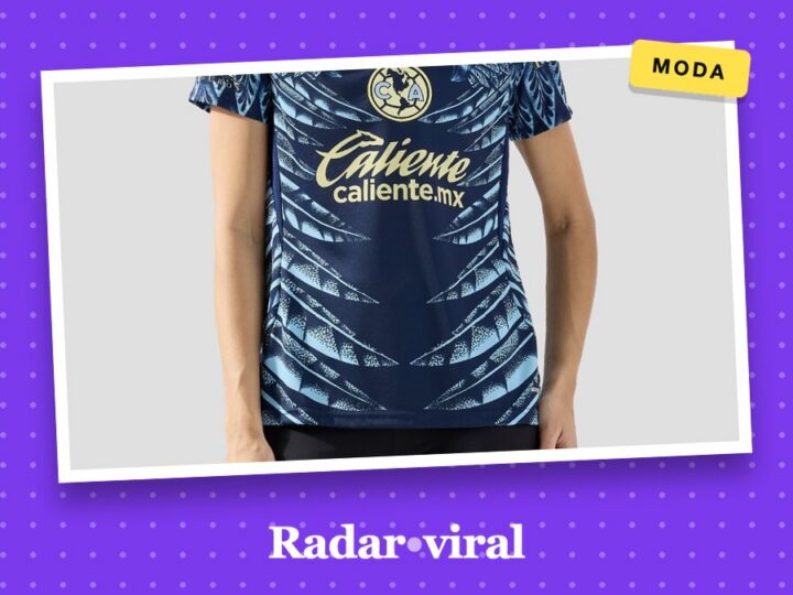 El jersey visitante del América para mujer que aparece rebajado en tienda departamental
