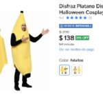 Disfraz Platano Disfraces Halloween Cosplay De Banana Adultos